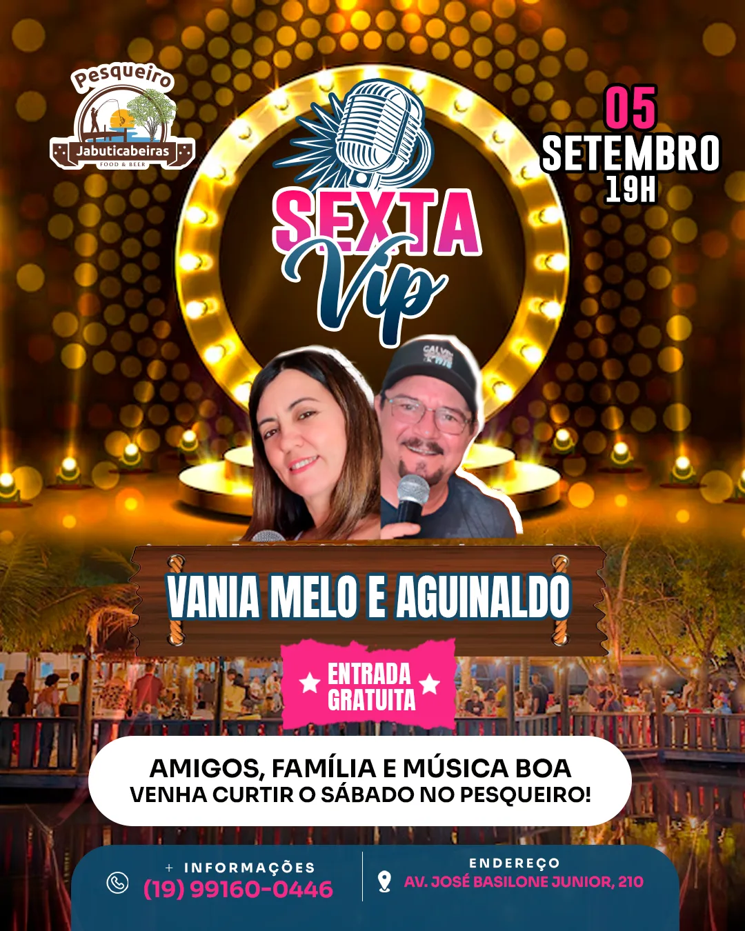 SHOW COM  VANIA MELO E AGUINALDO