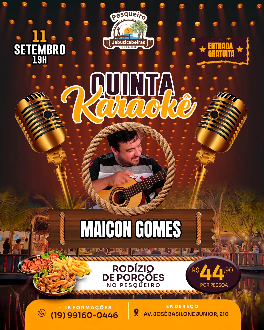 KARAOKÊ COM MAICON GOMES