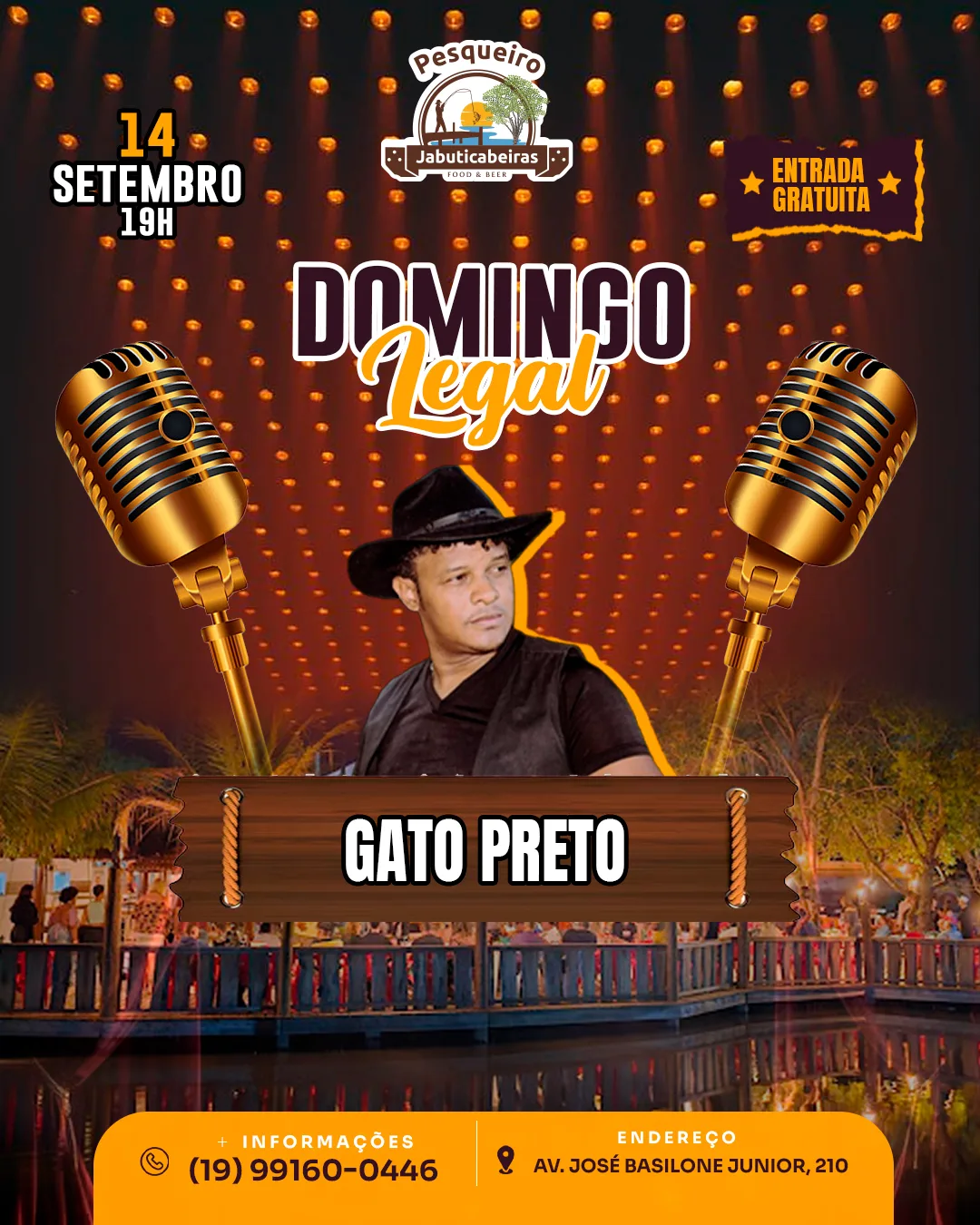 SHOW COM GATO PRETO