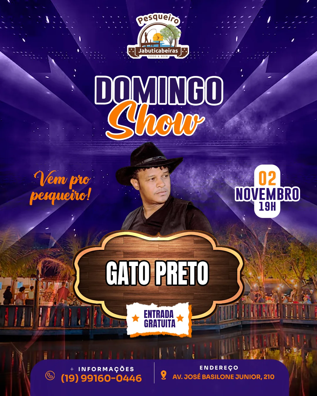 SHOW COM GATO PRETO